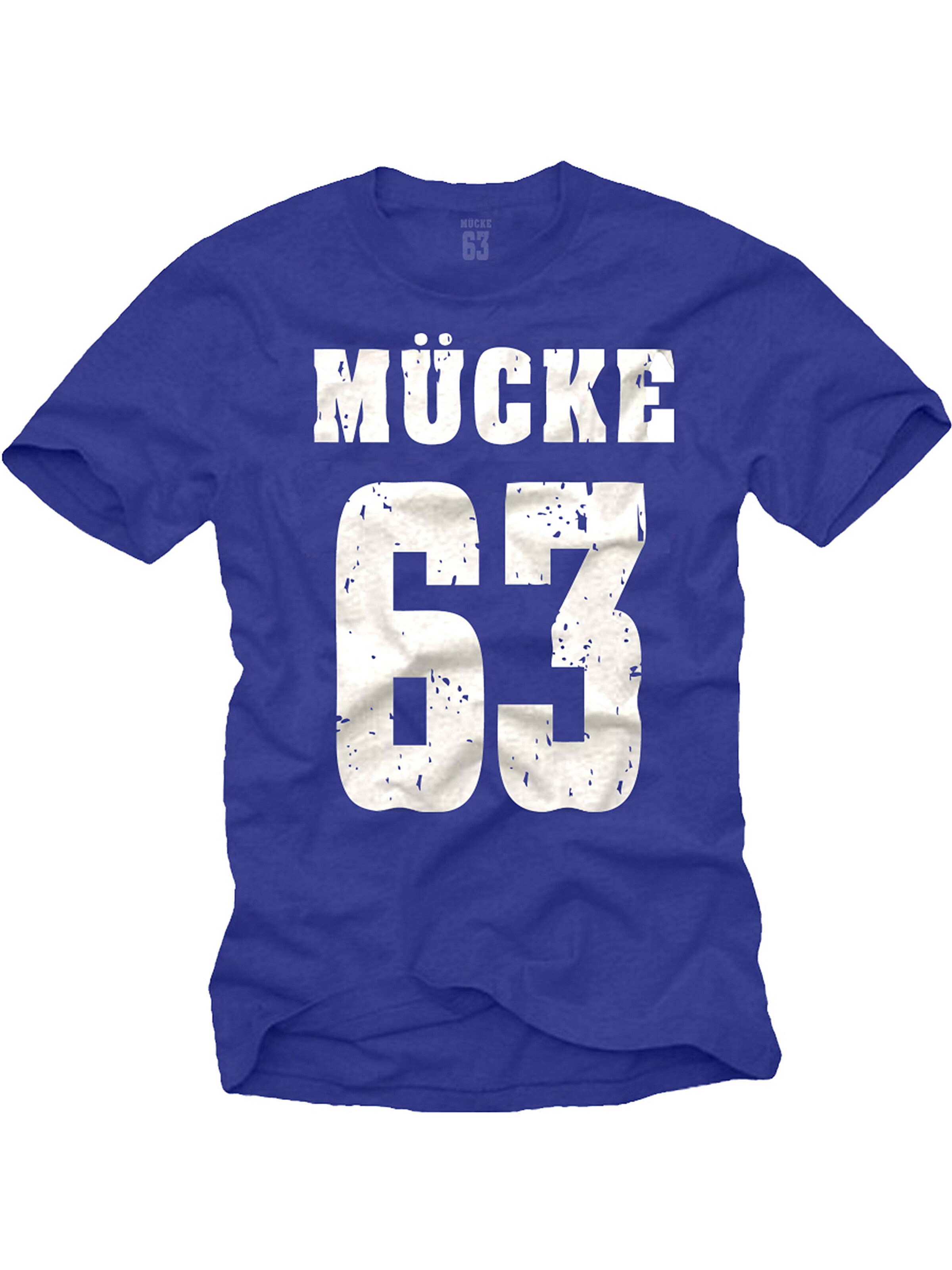 MAKAYA Shirt 'Mücke 63' in Blue: front