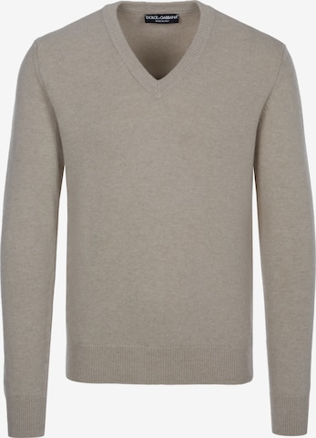 DOLCE & GABBANAPulover 'Dolce & Gabbana Pullover' - bež boja: prednji dio
