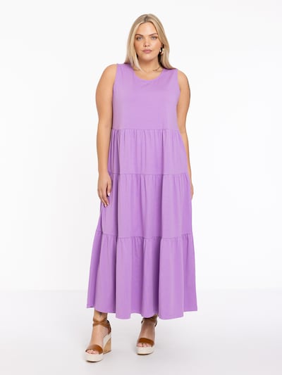 YOEK Robe en violet, Vue avec produit