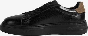 Desa Platform trainers in Black: front