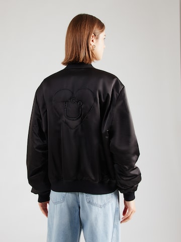 HUGO Between-season jacket 'Felinah' in Black: front
