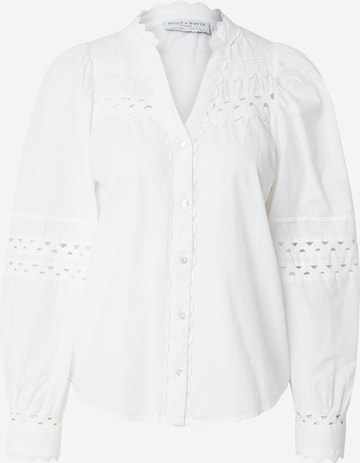 Lindex - Blusa 'Lorin' em branco: frente