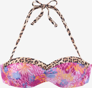 BUFFALO Bandeau Bikinioverdel i pink: forside