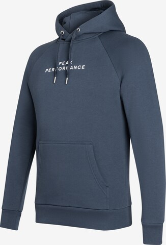 Sweat-shirt PEAK PERFORMANCE en bleu : devant