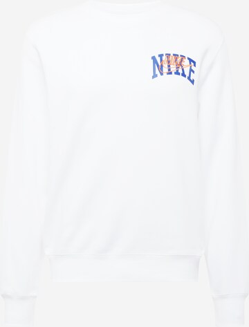 Sweat-shirt 'CLUB BB ARCH GX' Nike Sportswear en blanc : devant