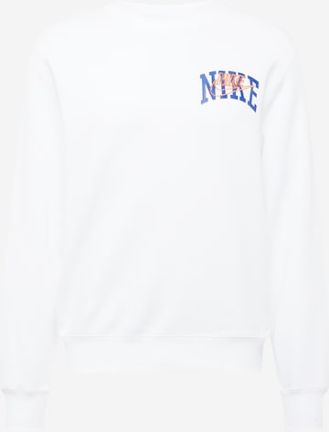 Nike SportswearSweater majica 'CLUB BB ARCH GX' - bijela boja: prednji dio