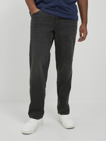 JACK & JONES Loosefit Jeans 'Mike' in Zwart: voorkant