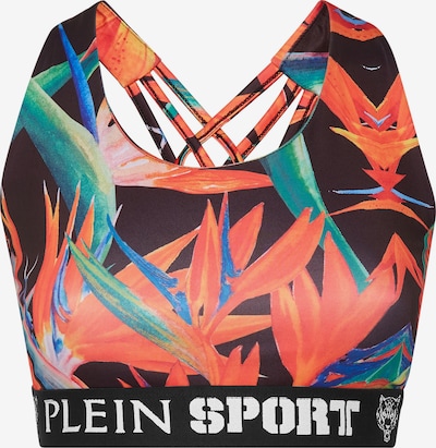 Plein Sport Sport-BH in L in petrol / hellrot / schwarz / weiß, Produktansicht