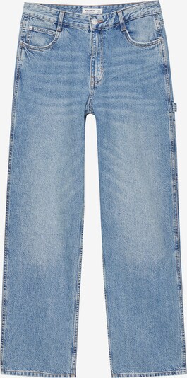Jeans Pull&Bear pe albastru denim, Vizualizare produs