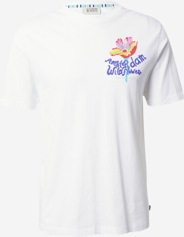 SCOTCH & SODA T-Shirt 'Forever Summer' in Weiß: predná strana