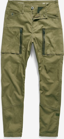 Pantalon cargo G-Star RAW en vert : devant