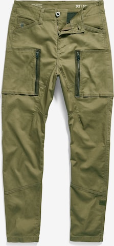 G-Star RAW Tapered Cargobroek in Groen: voorkant