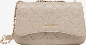Carlo Colucci Schoudertas 'Enzi' in Beige: voorkant