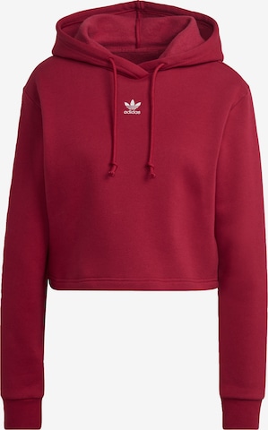 sarkans ADIDAS ORIGINALS Sportisks džemperis 'Adicolor Essentials Fleece': no priekšpuses