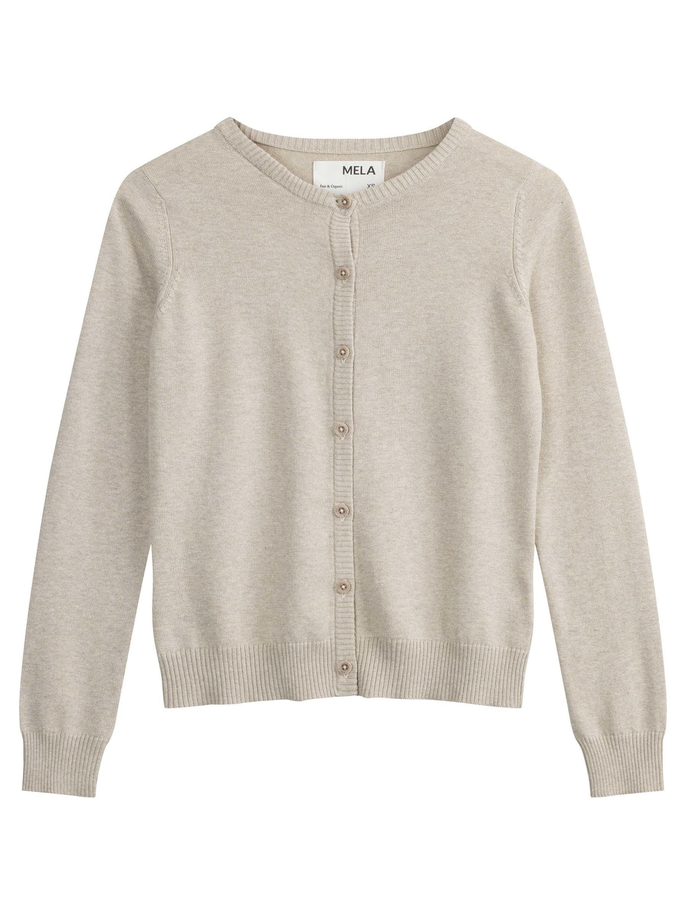 MELA Strickjacke 'Nameen' in Beige: Vorderseite
