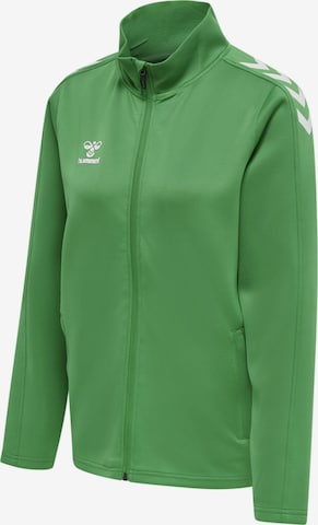 Hummel Urheilullinen collegetakki 'Poly' värissä vihreä