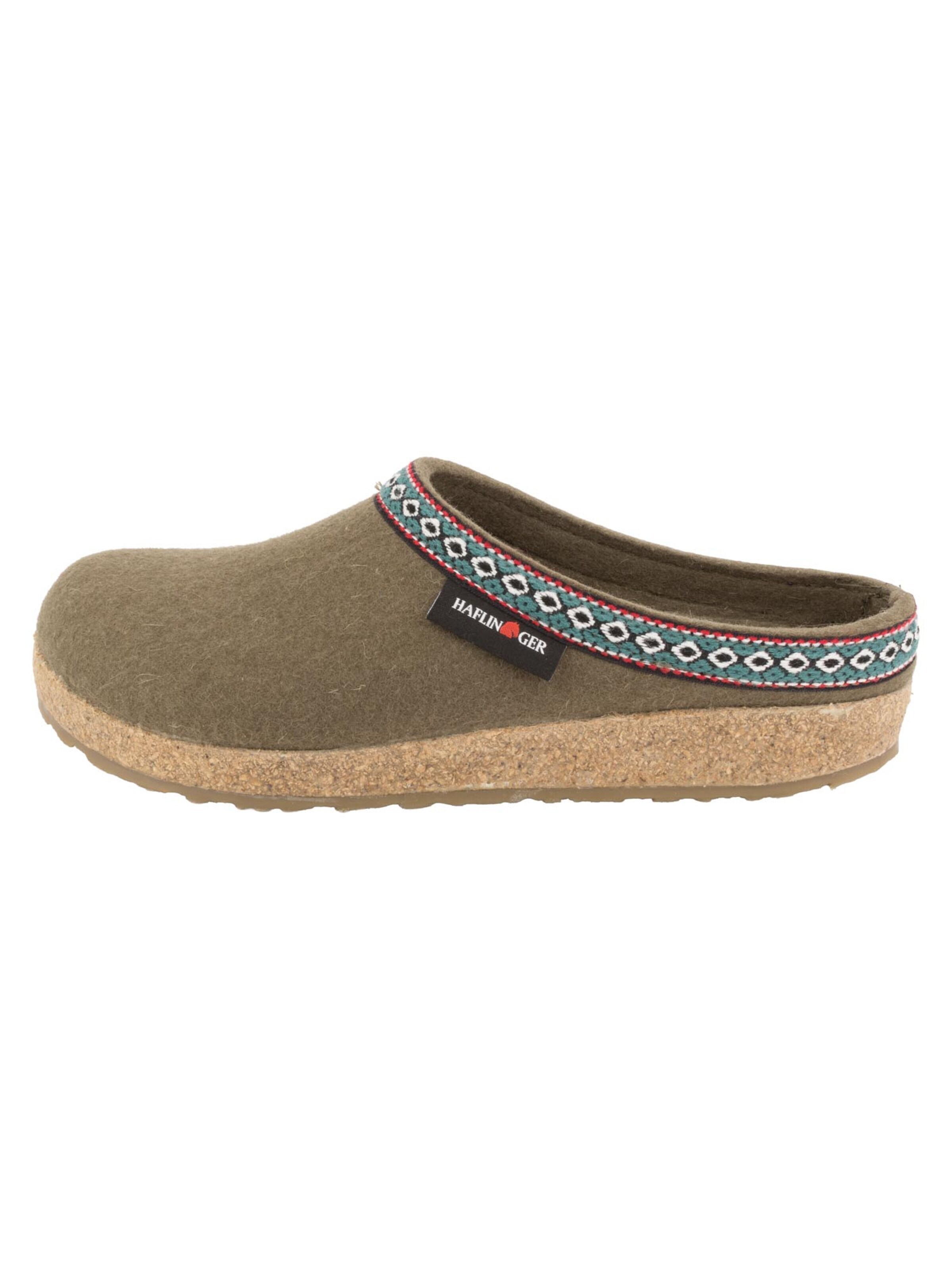 HAFLINGER Clogs 'Franzl' in Brown: front