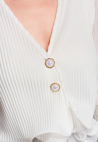 Ombre Blouse in White