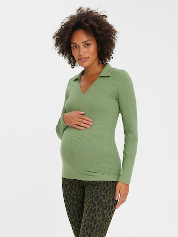 Vero Moda Maternity Тениска 'MELLI' в зелено: отпред