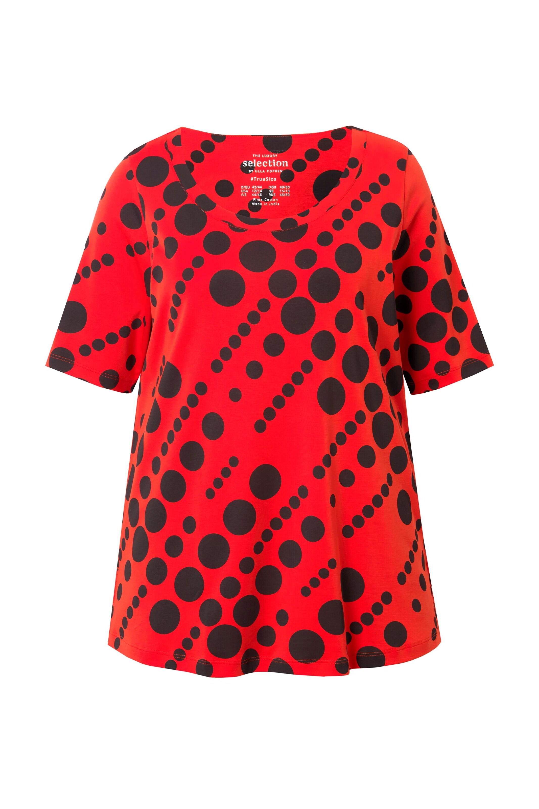 Ulla Popken Shirt in Rood: voorkant