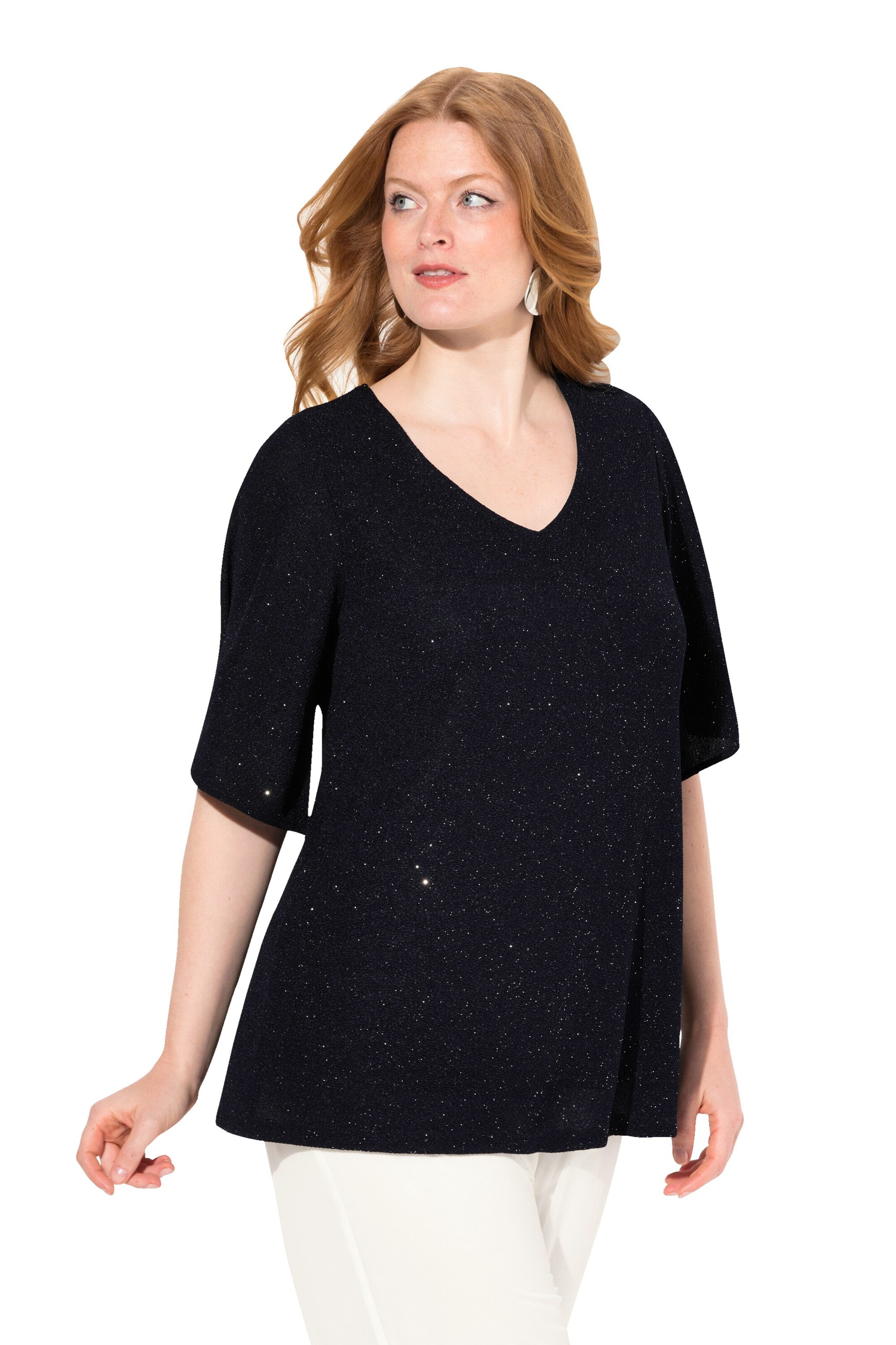 Ulla Popken Shirt in Black: front