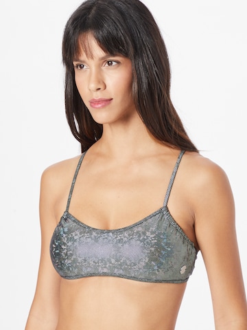 Calvin Klein Swimwear Bralette Bikini top in Silver: front