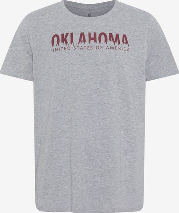 Oklahoma Jeans Shirt in Grau: predná strana