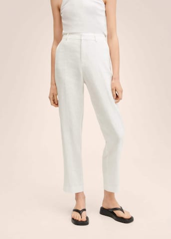 MANGO Regular Pantalon 'Boreli' in Wit: voorkant