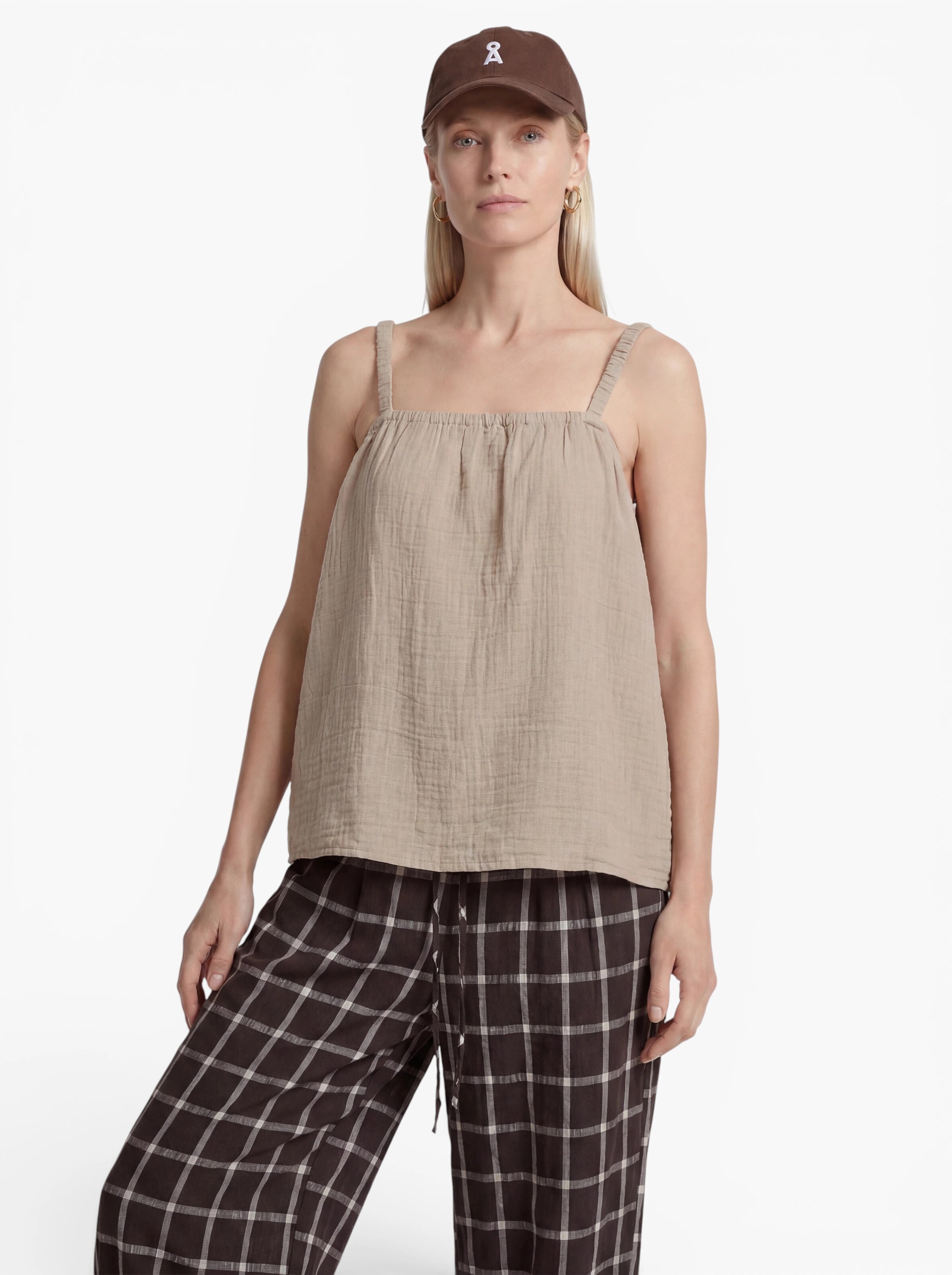 ONLY - Top 'ONLThyra' en beige
