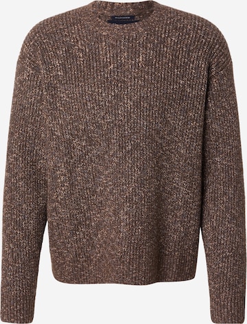 Abercrombie & Fitch Neulepaita 'ESSENTIAL' värissä ruskea: etupuoli