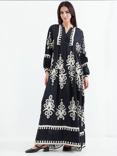 Bigdart Vestido em ecru / preto, Vista do artigo