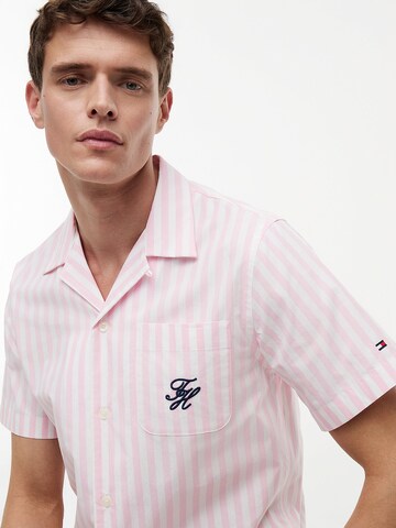 TOMMY HILFIGER Regular Fit Hemd in Pink