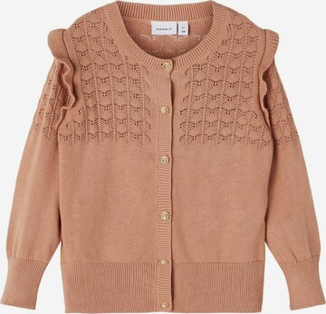 Cardigan 'Osigne' NAME IT en marron