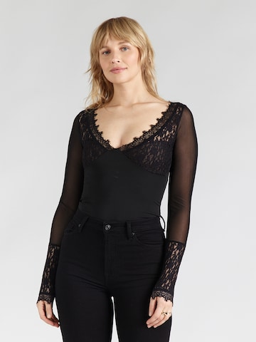 ABOUT YOU Κορμάκι-μπλουζάκι 'Lucca' σε μαύρο: μπροστά