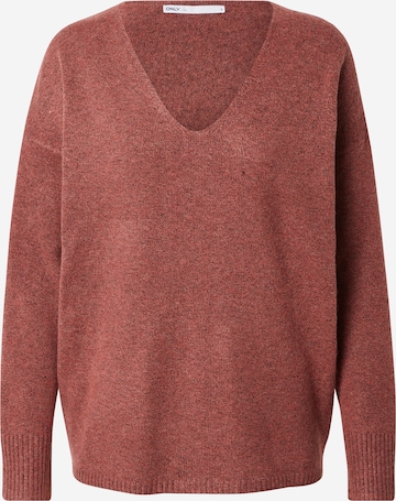 Pull-over 'Rica' ONLY en rouge : devant