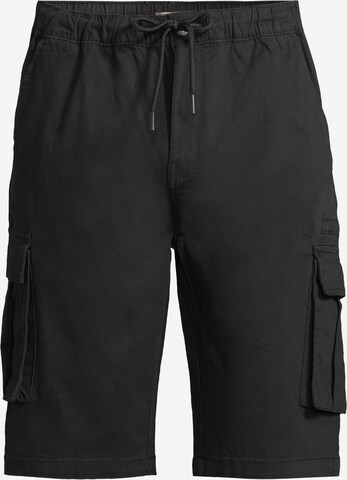 AÉROPOSTALE Regular Cargoshorts in Schwarz: predná strana