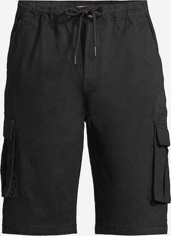 Regular Pantalon cargo AÉROPOSTALE en noir : devant