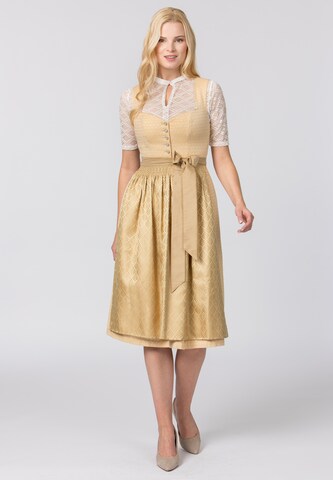 STOCKERPOINT Dirndl 'Daniela' in Gelb: Vorderseite
