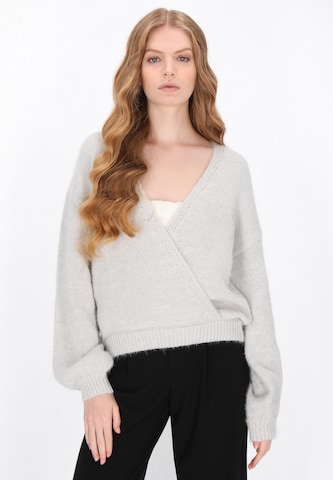 DreiMaster Klassik Sweater in Grey: front