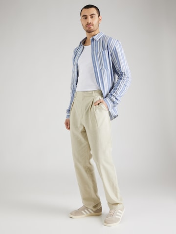 ABOUT YOU x Kevin Trapp Loose fit Pleat-Front Pants 'Kimi' in Beige