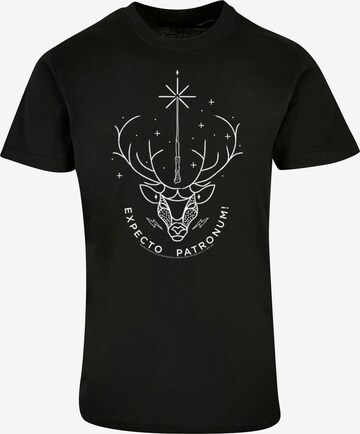 ABSOLUTE CULT Shirt 'Harry Potter - Expecto Patronum' in Black: front