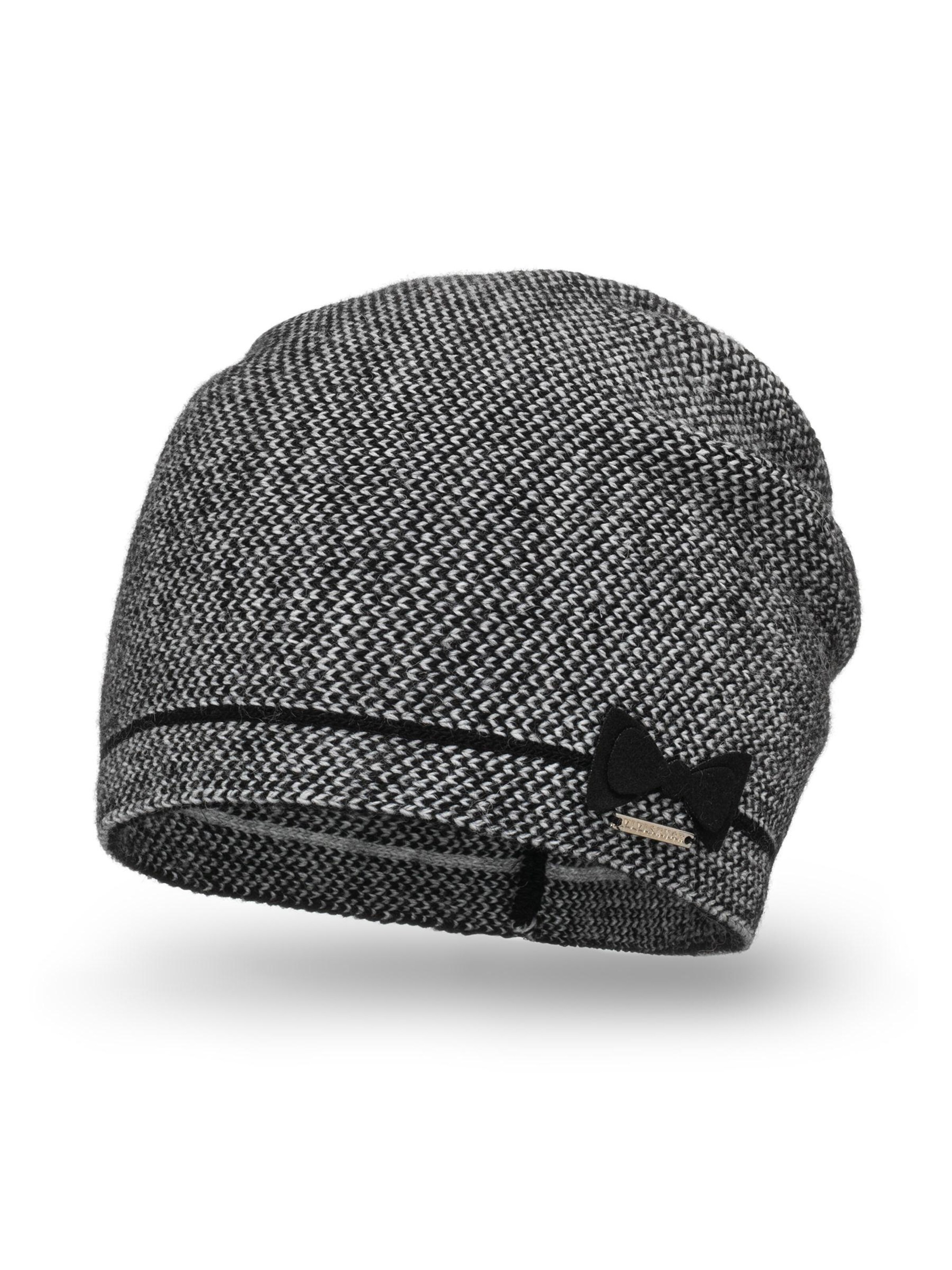 Vivisence Mütze '7003' in Schwarz: Vorderseite