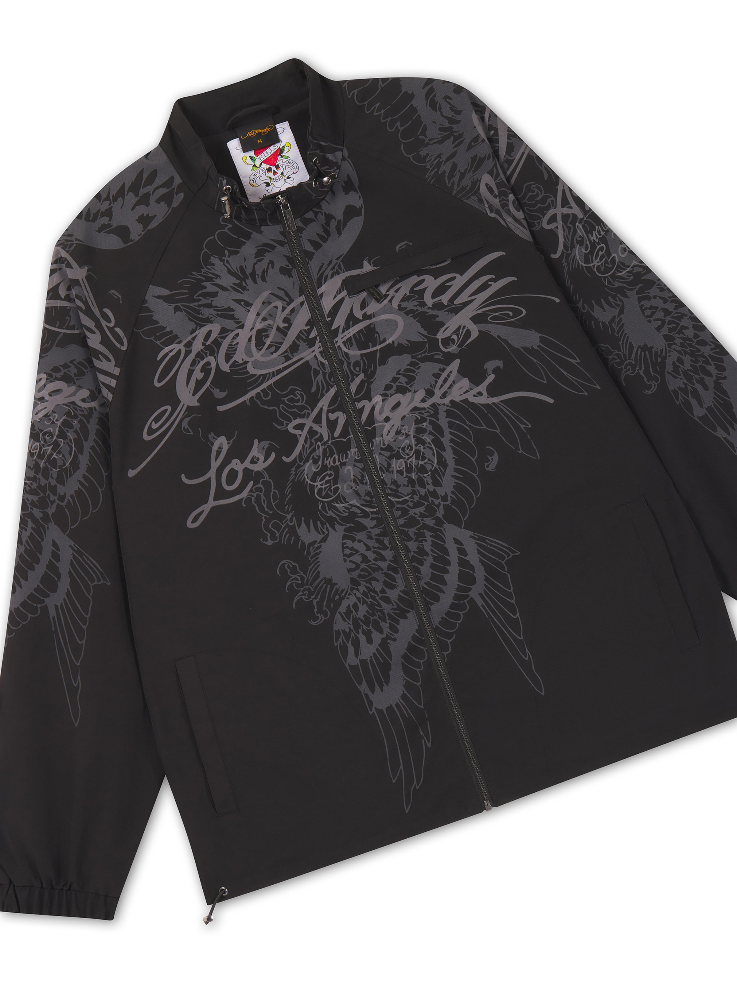 Ed Hardy Övergångsjacka i svart: framsida
