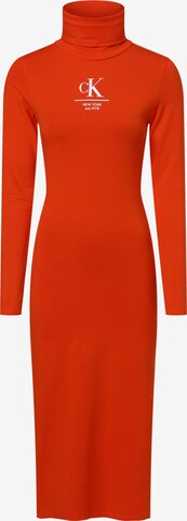 Calvin Klein Jeans Strickkleid in Orange: predná strana