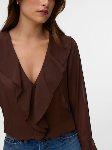 VERO MODA Blouse 'VMWillow' in Brown