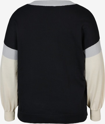 Zizzi Sweater 'MSUNDAY' in Black