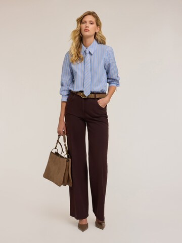 MOTIVI Wide leg Trousers in Brown
