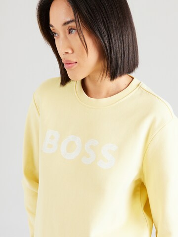 BOSS Sweatshirt 'Ela 6' in Geel