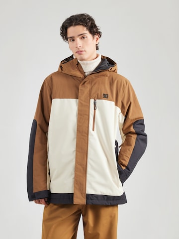 DC Shoes Sports jacket 'DEFIANT' in Beige: front