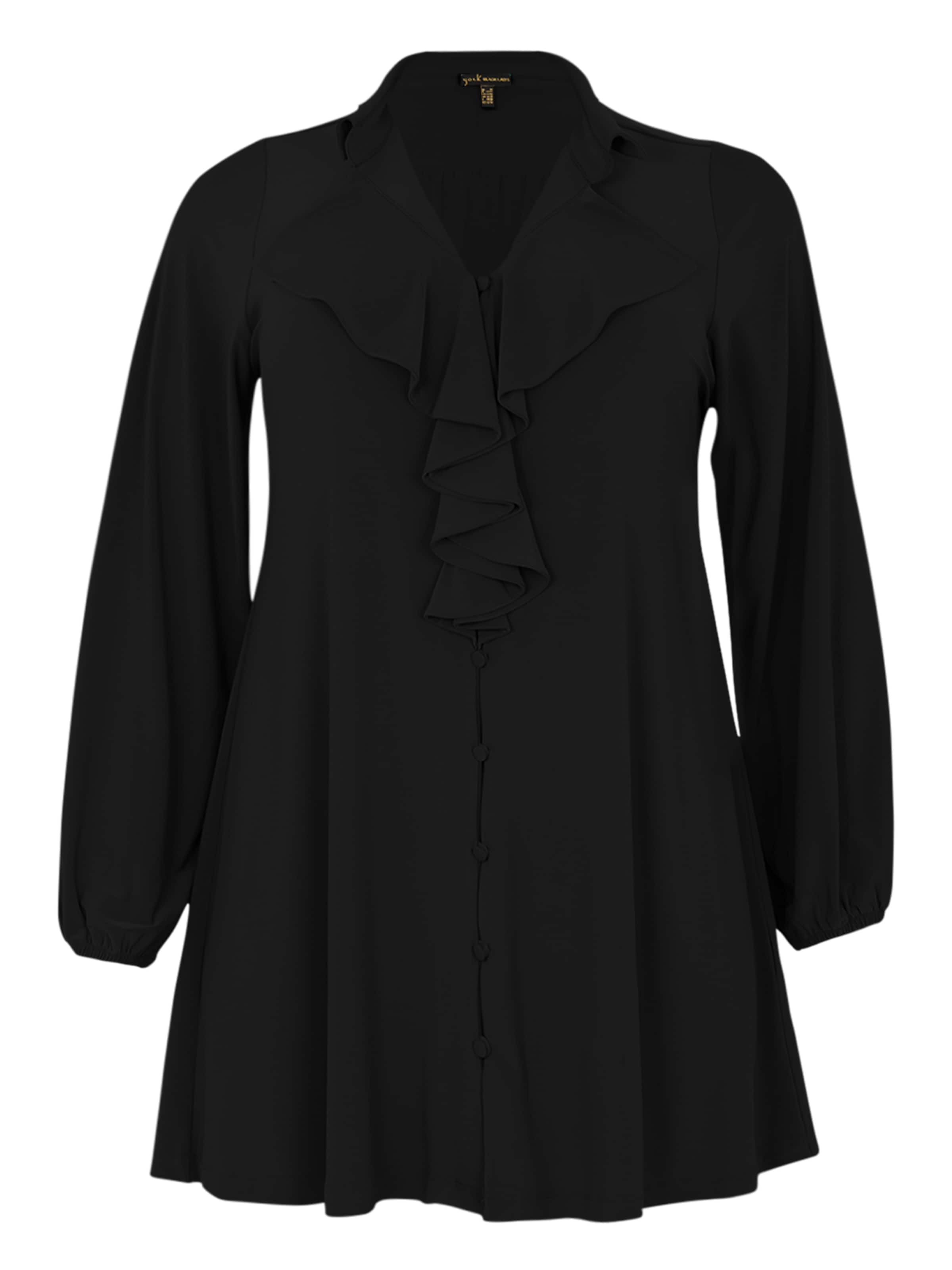 YOEK Bluse in Schwarz: Vorderseite